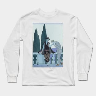 Art Deco George Barbier Couple Long Sleeve T-Shirt